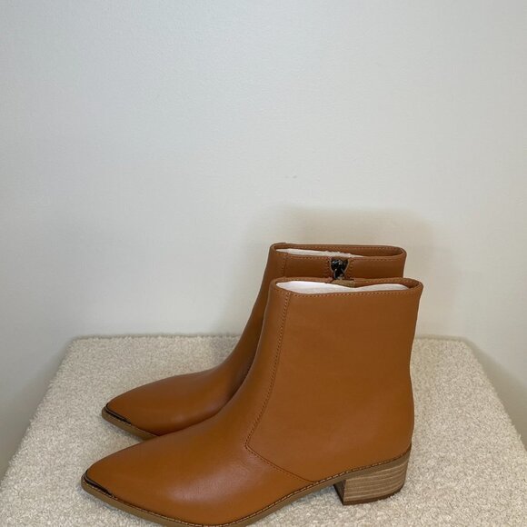 Botkier | Greer Block Heel Booties | Tan - Picture 4 of 7